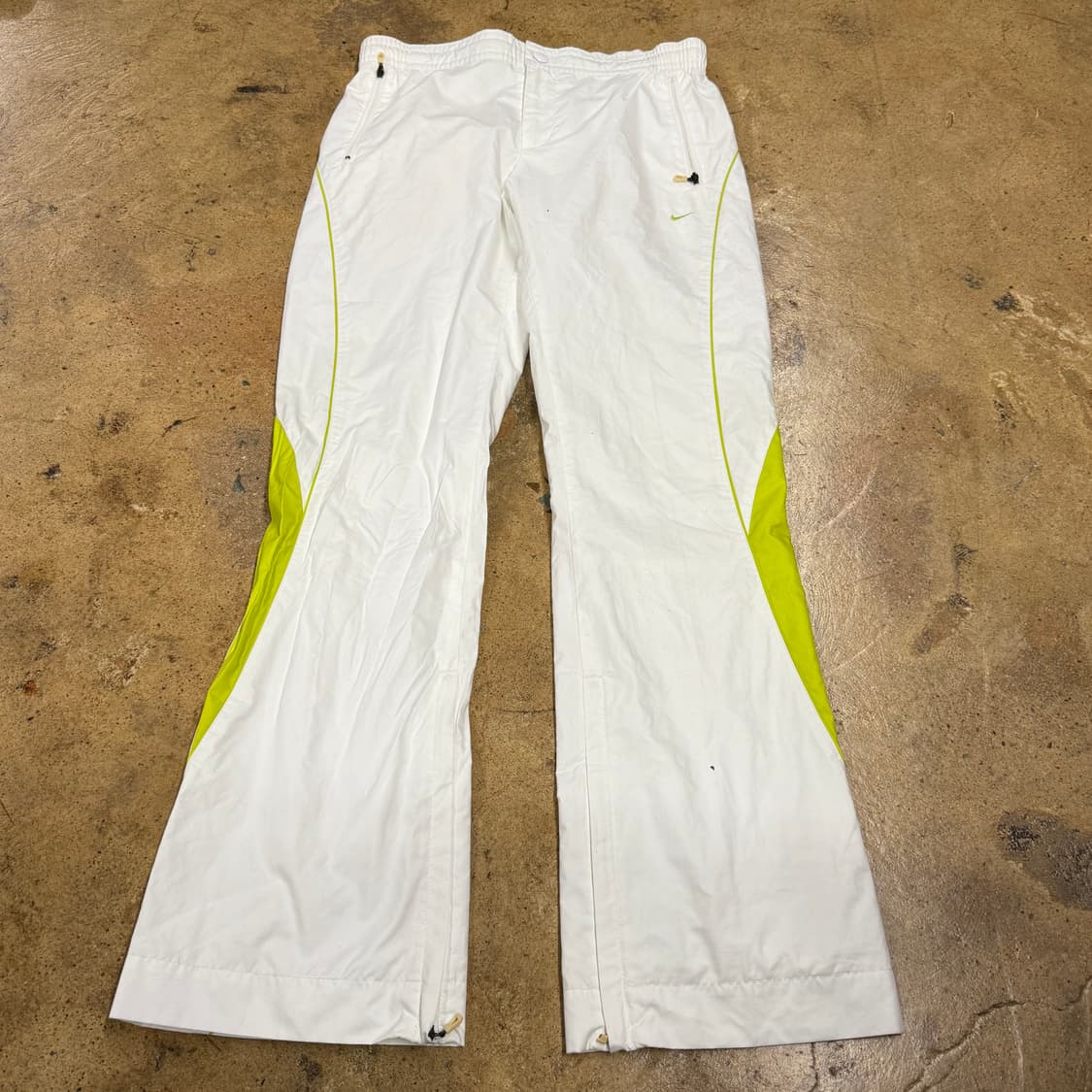 [정품/M] 나이키 화이트 트랙 팬츠 라인 포인트 b8 상품이미지2