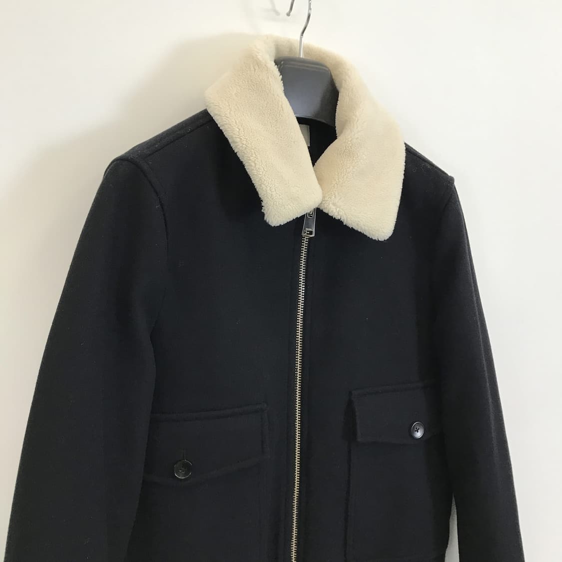 REISS 리스 시어링 울 블루종점퍼 [S] 상품이미지2