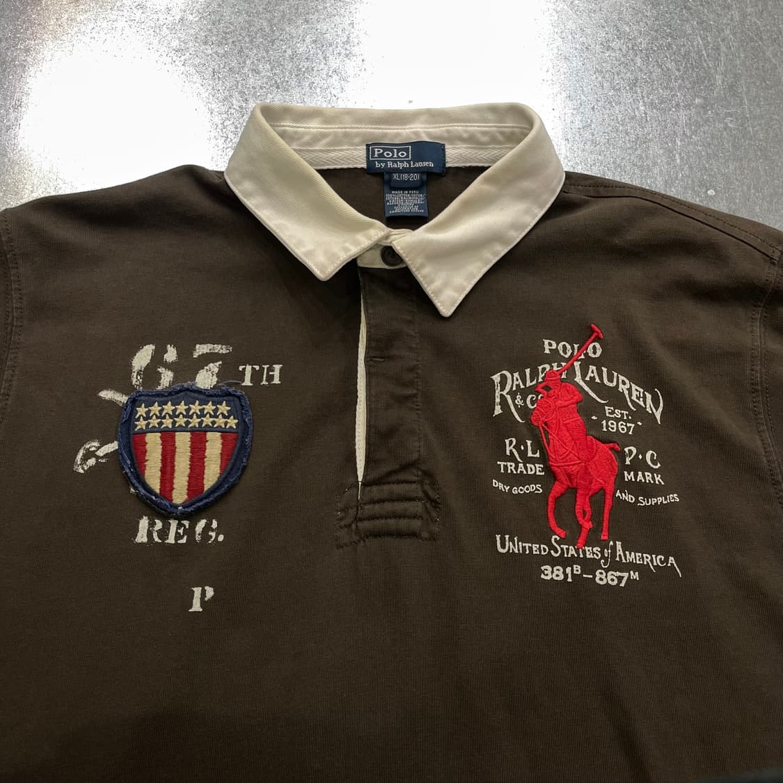 (XL) POLO 폴로 랄프로렌 카라 럭비티 빅포니 상품이미지6