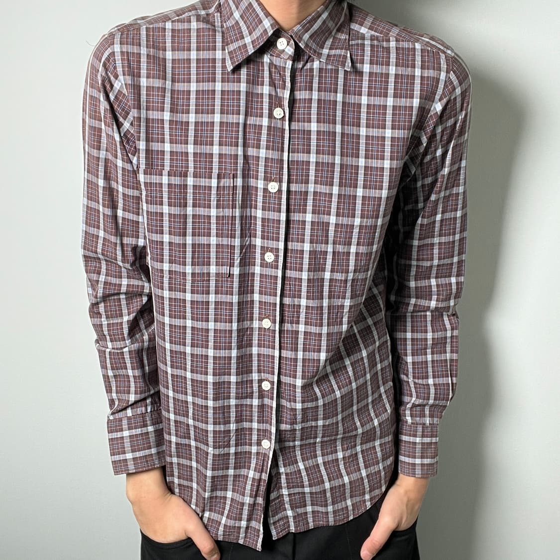 united arrows tokyo 체크 셔츠 S 상품이미지3