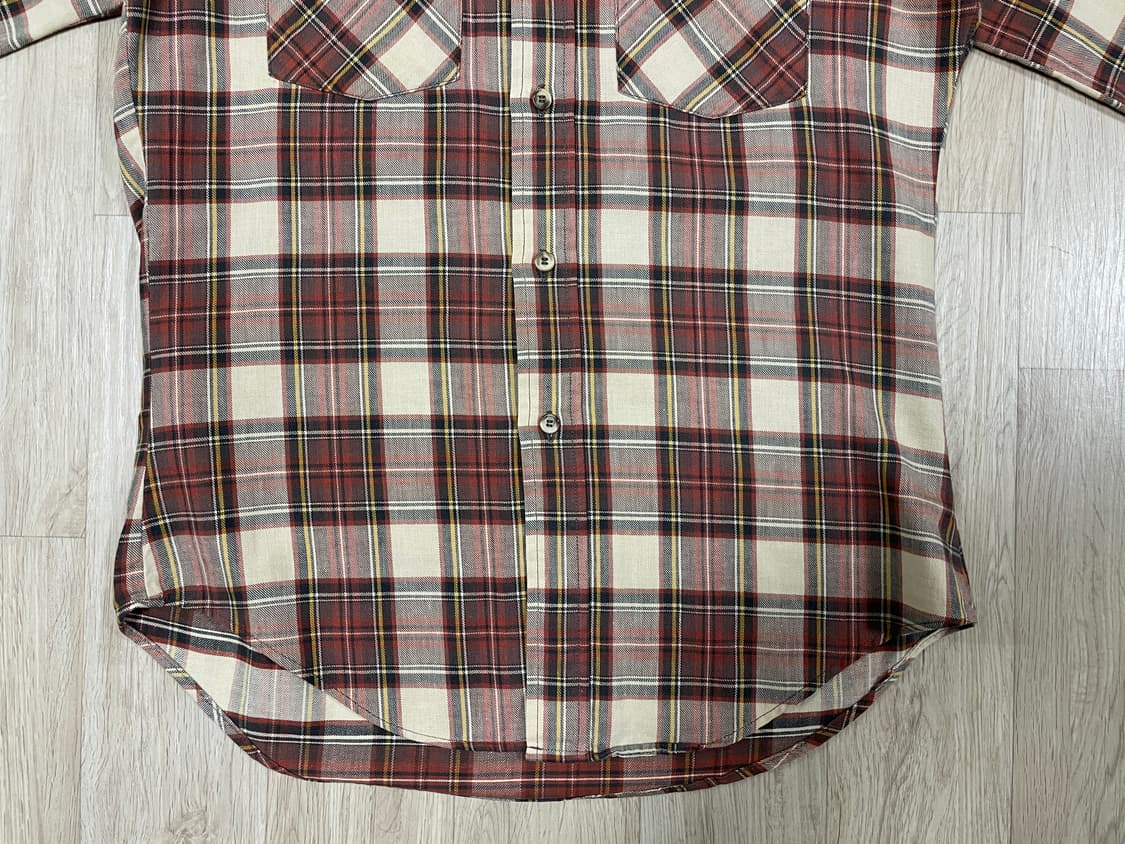 95~100) LVC원판 80's 리바이스 체크 워크셔츠(RRL&폴로) 상품이미지6