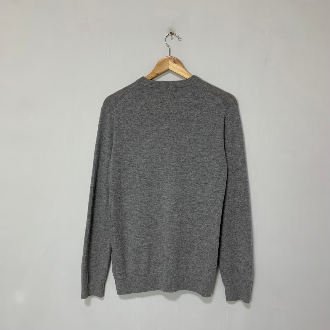 R ZIOZIA 빈티지 캐시미어 100 니트 95 사이즈 남녀공용 그레이 상품이미지3