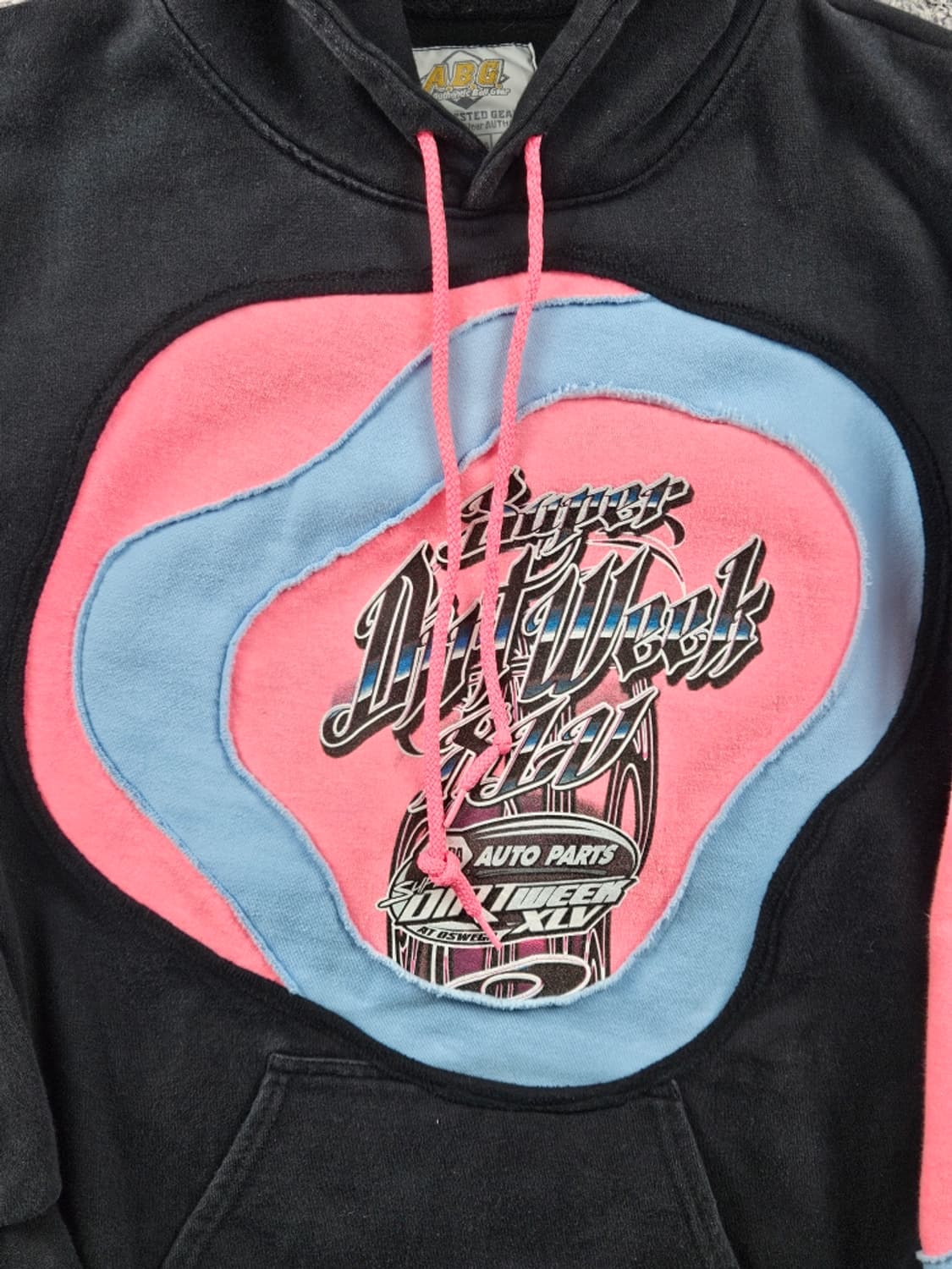 레이싱 프린팅 아플리케 커스텀 후드 티셔츠 ( M ) / 9324 상품이미지7