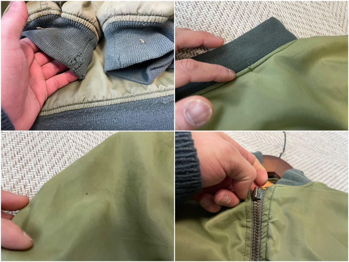 빈티지 썬 페이딩 아미 플라이트 자켓 상품이미지9