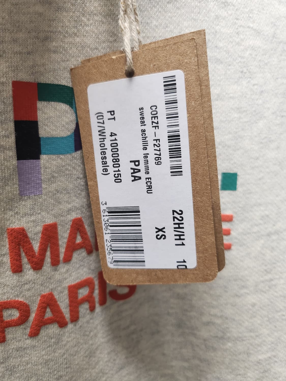 새상품) Apc 여성 맨투맨 xs 상품이미지2