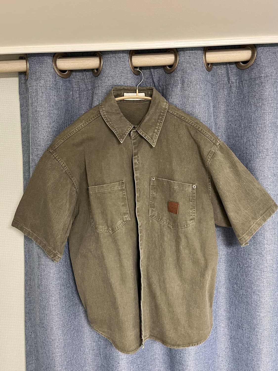 REMAIN 워크 반팔 셔츠 24ss 세미오버핏 리메인 상품이미지2