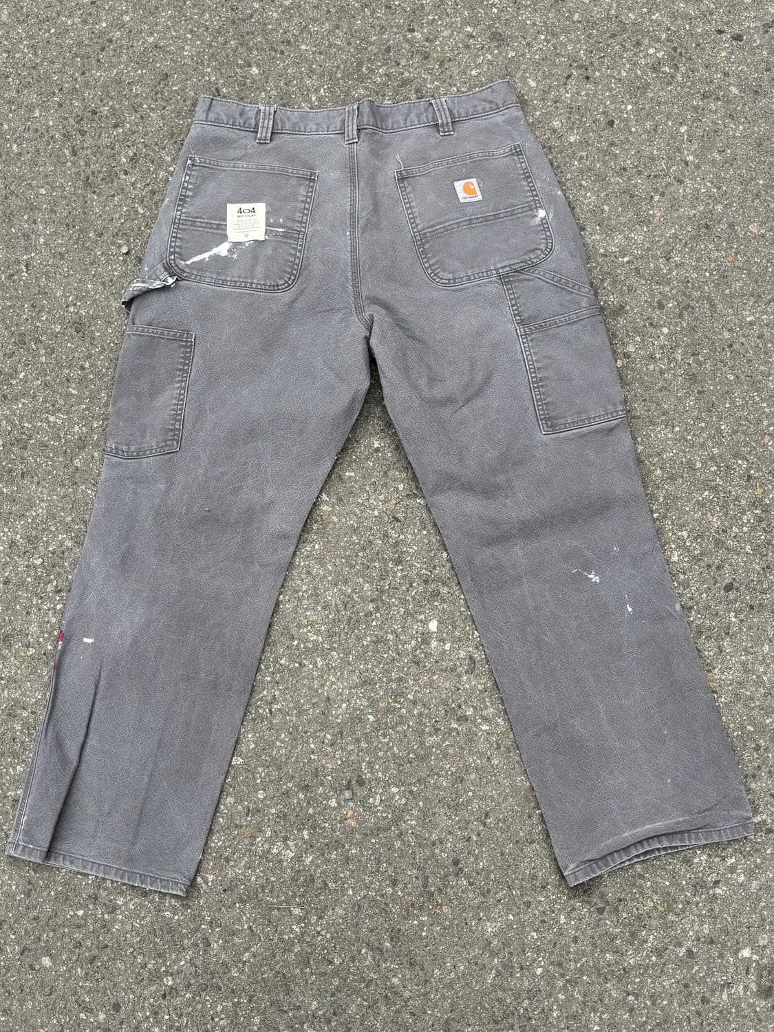 90s'커스텀 카하트 워크팬츠 회색 상품이미지9