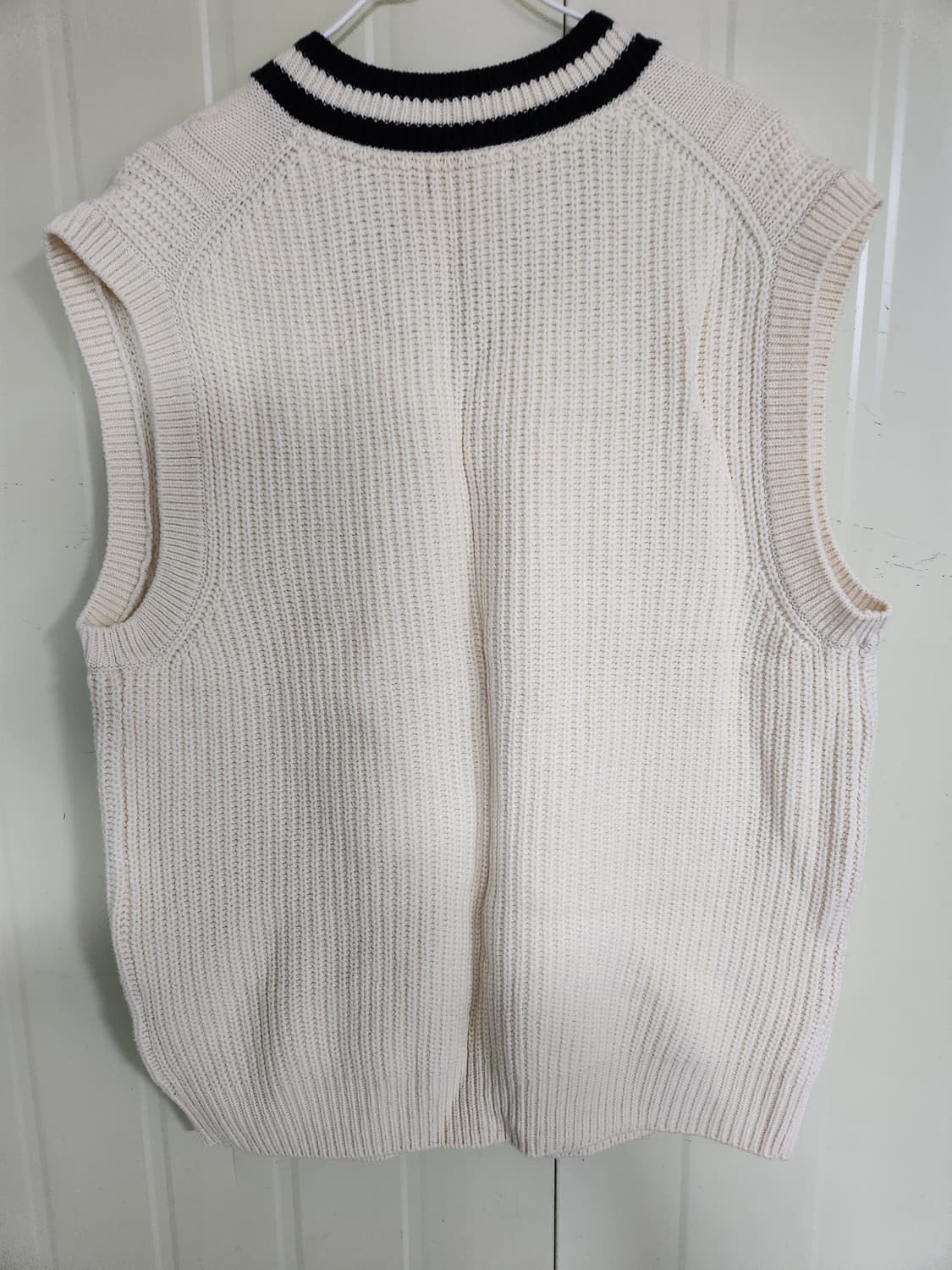 캉골 니트 베스트 아이보리 XL 상품이미지2