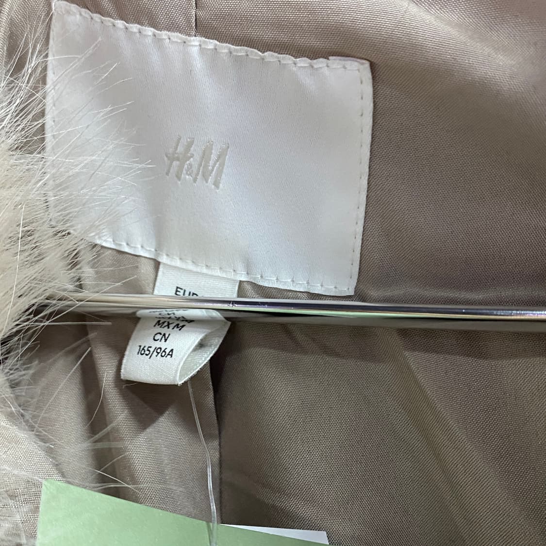 H&M 베이지 퍼 자켓 B3727 상품이미지3