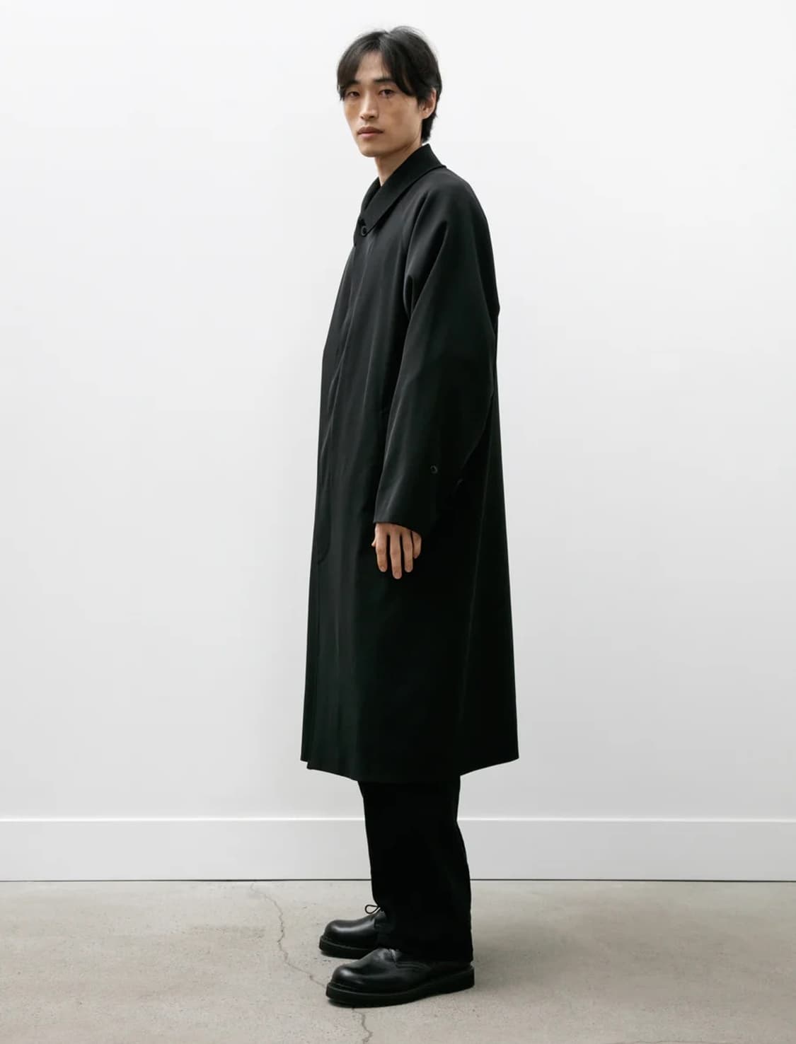 25aw comoli 코모리 울 개버딘 발 칼라 코트 3 상품이미지6