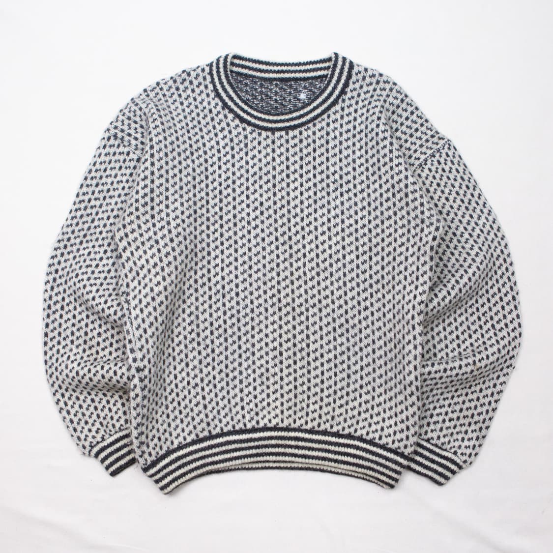 80s 엘엘빈 버드아이 니트 스웨터 [Norway Made] 상품이미지2