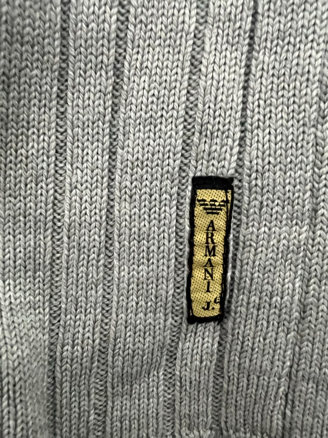 00s 아르마니 진스 투웨이 그레이 니트집업 상품이미지5