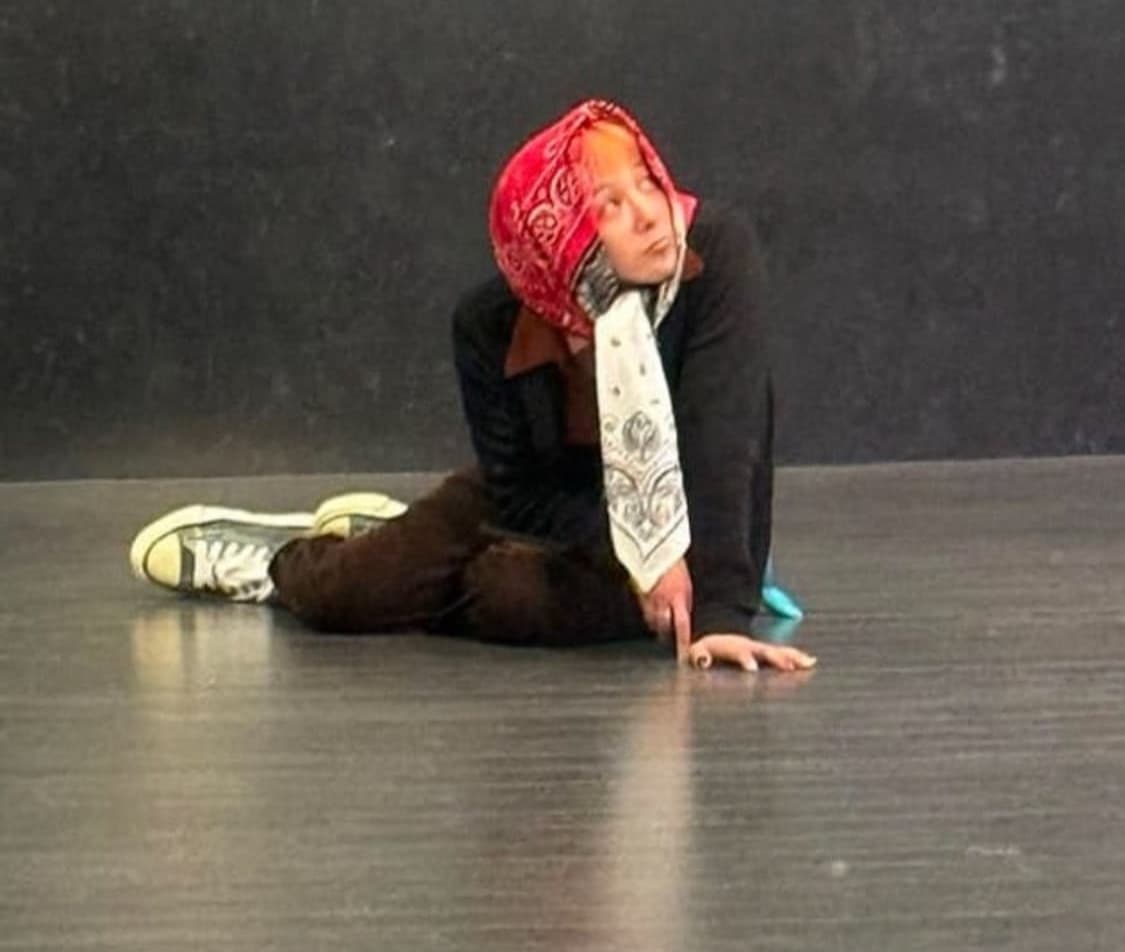 [42]미하라야스히로 피터슨 파라핀 레더 블랙 지디님 착용 상품이미지1