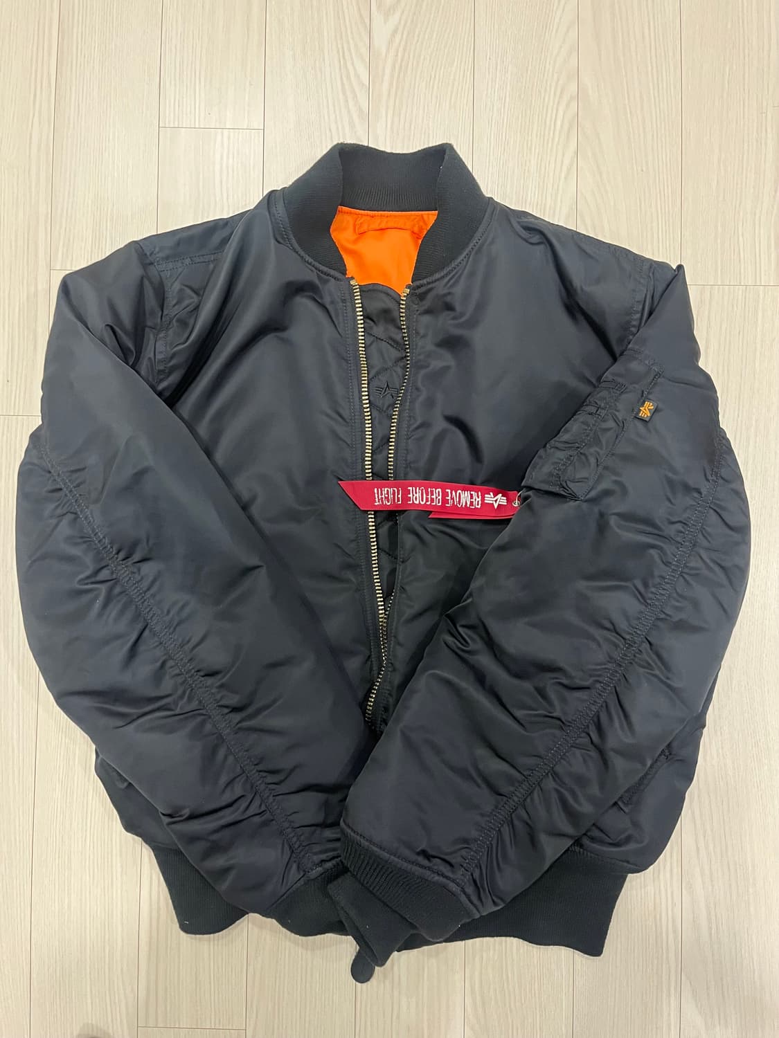 알파인더스트리 ma-1 블랙 (core fit) 상품이미지1