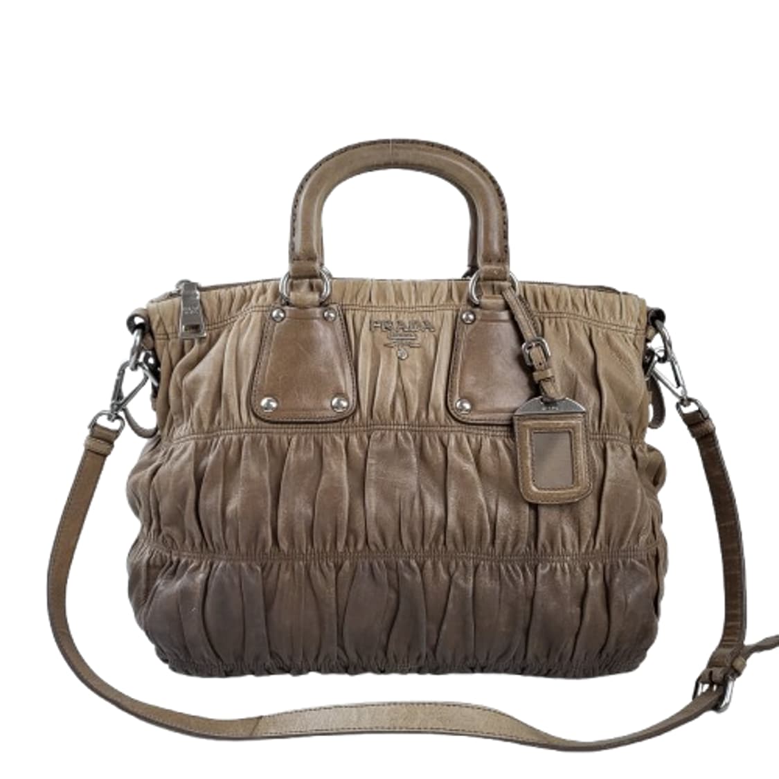 정품 프라다 고프레 나파가죽 옴브레 사첼백 상품이미지1