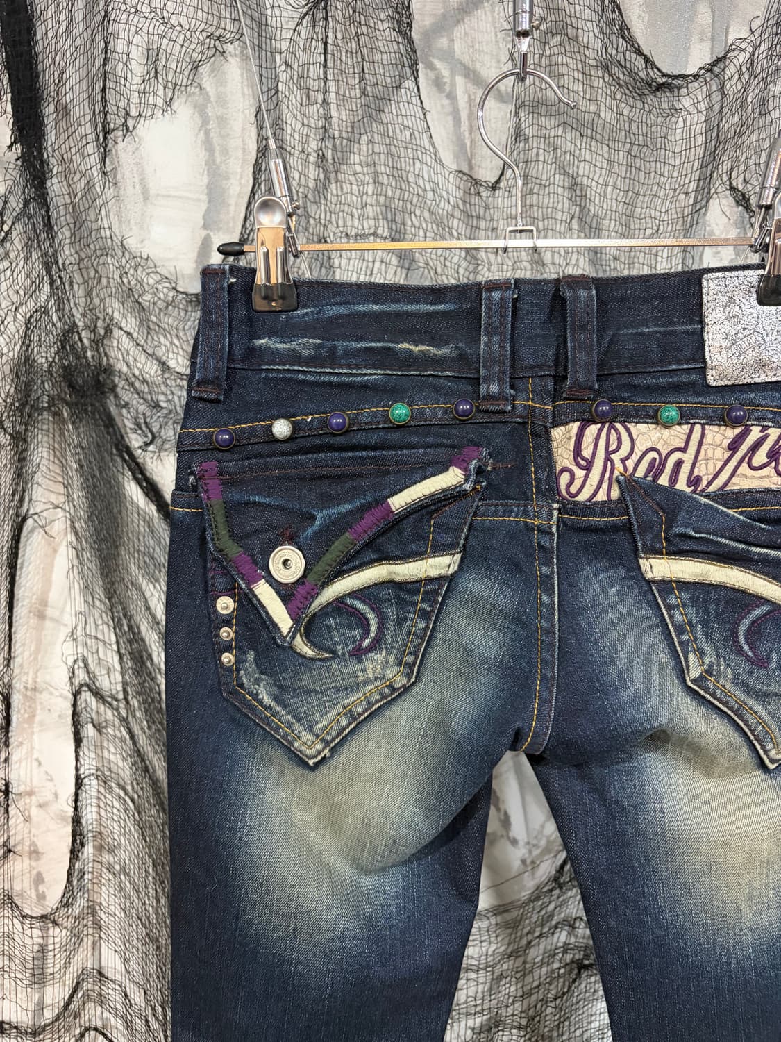 Y2K Red pepper poket detail lowrise pant 상품이미지4