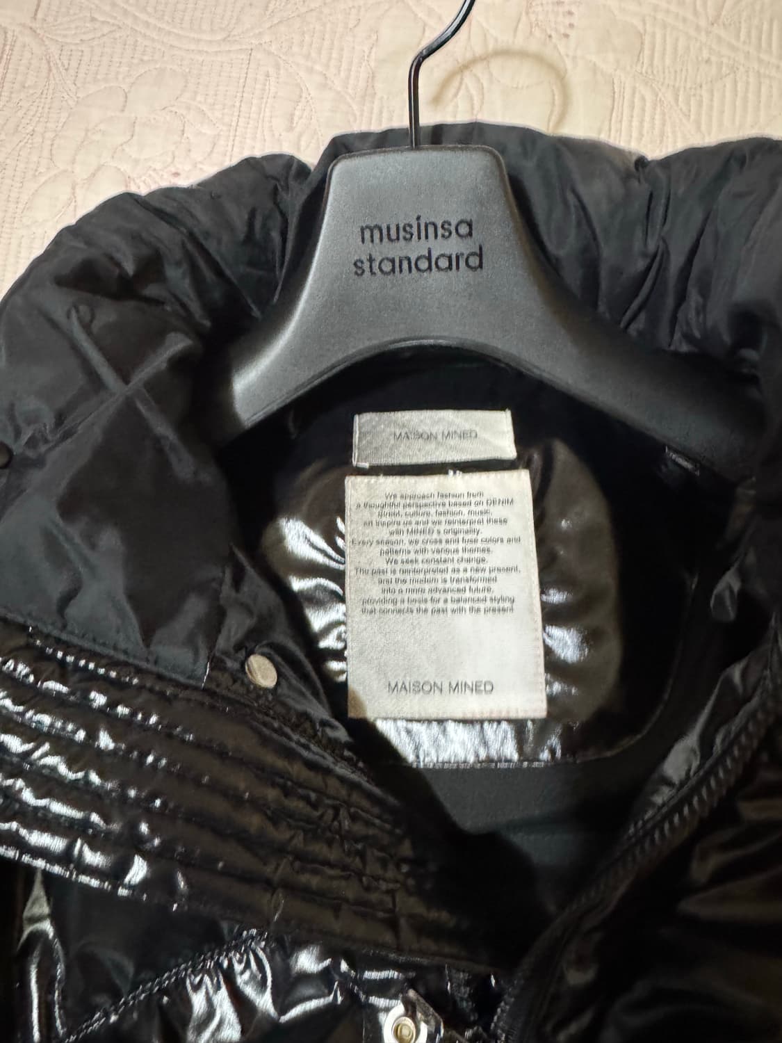 메종미네드 구스다운 유광패딩 s사이즈 상품이미지3