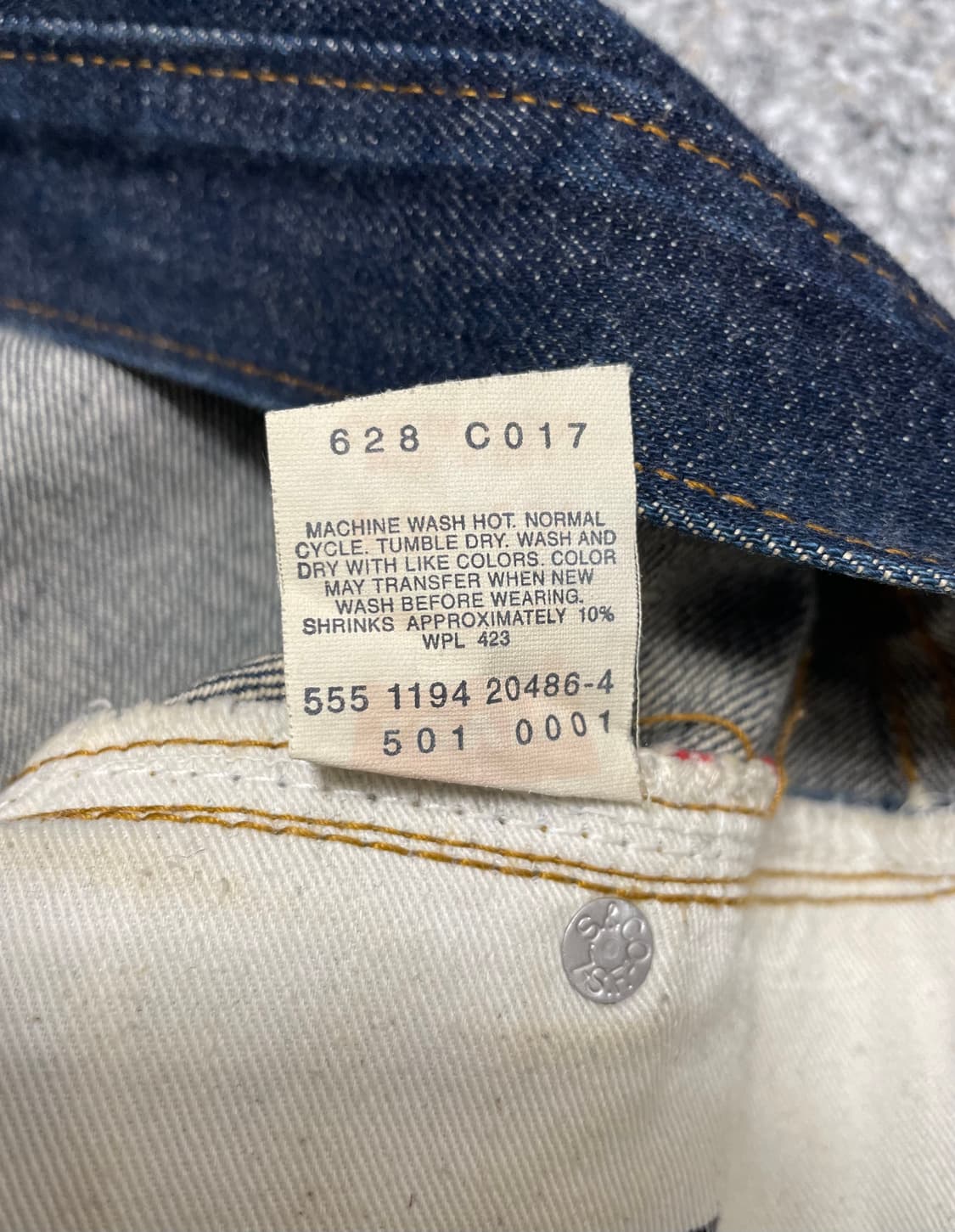 리바이스 USA 90s 501 레드라인 셀비지 W34 L34 상품이미지7