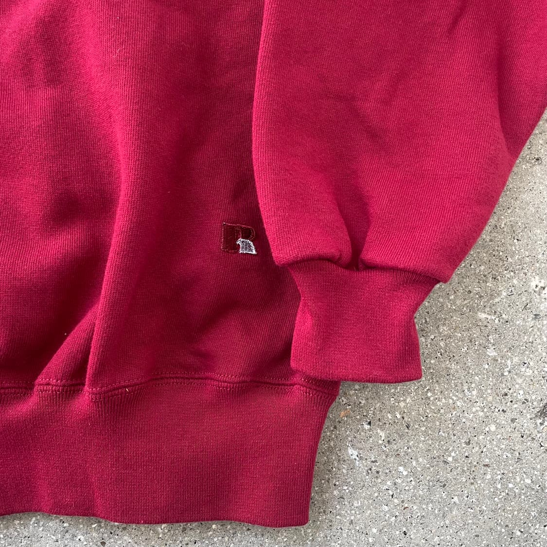 빈티지  러셀 애슬레틱 하이코튼 다크레드 made in usa 상품이미지4