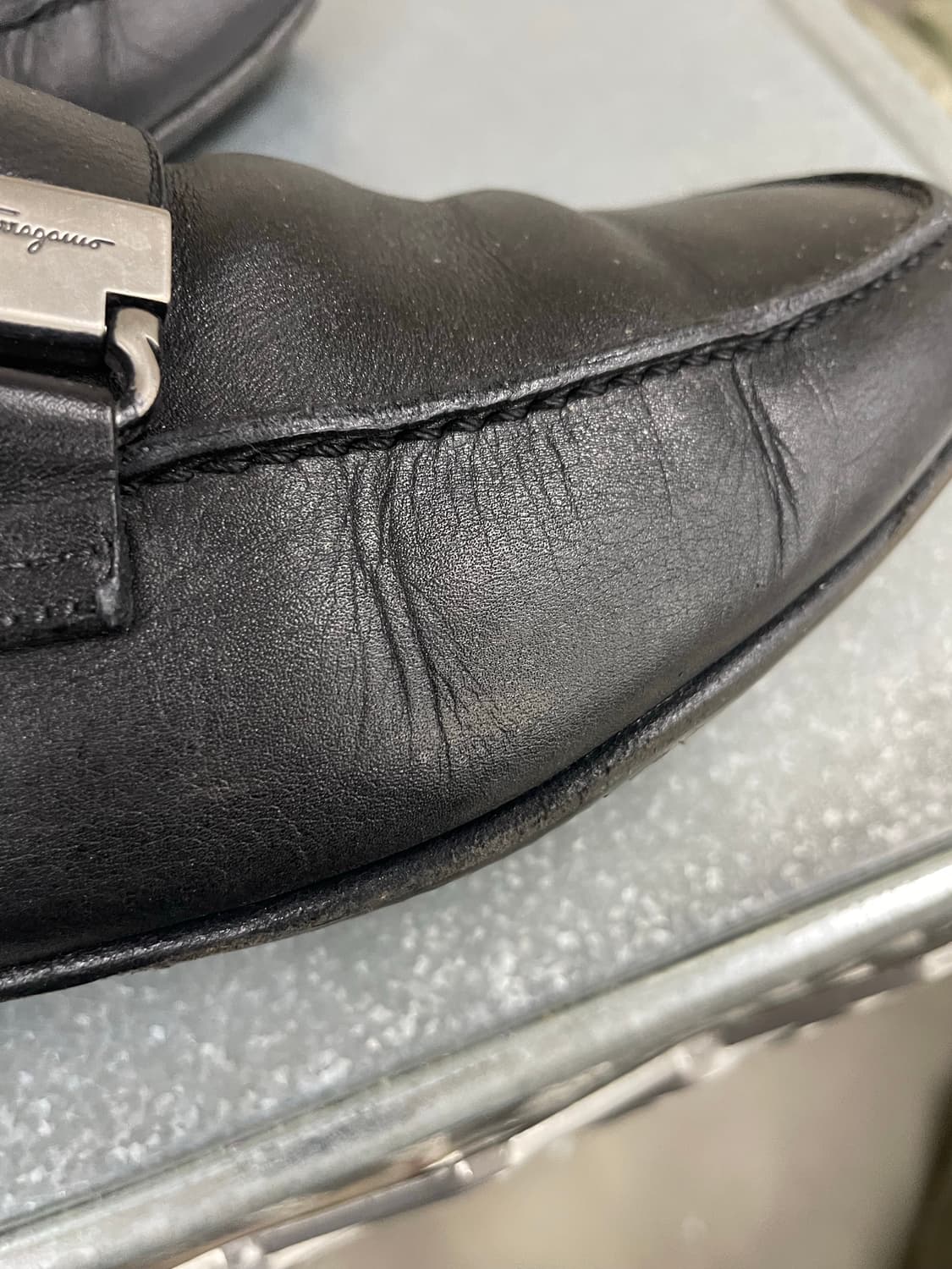 페레가모 레더 로퍼 UK8.5 상품이미지7