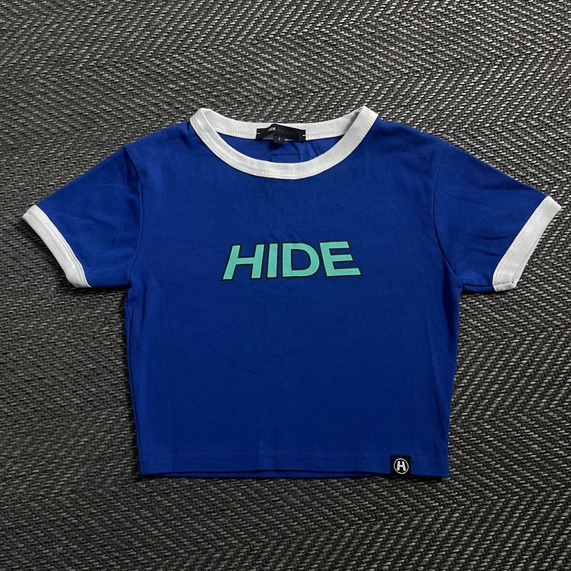 HIDE 우먼스 빅로고 크롭 반팔 티셔츠 y 4603 상품이미지2