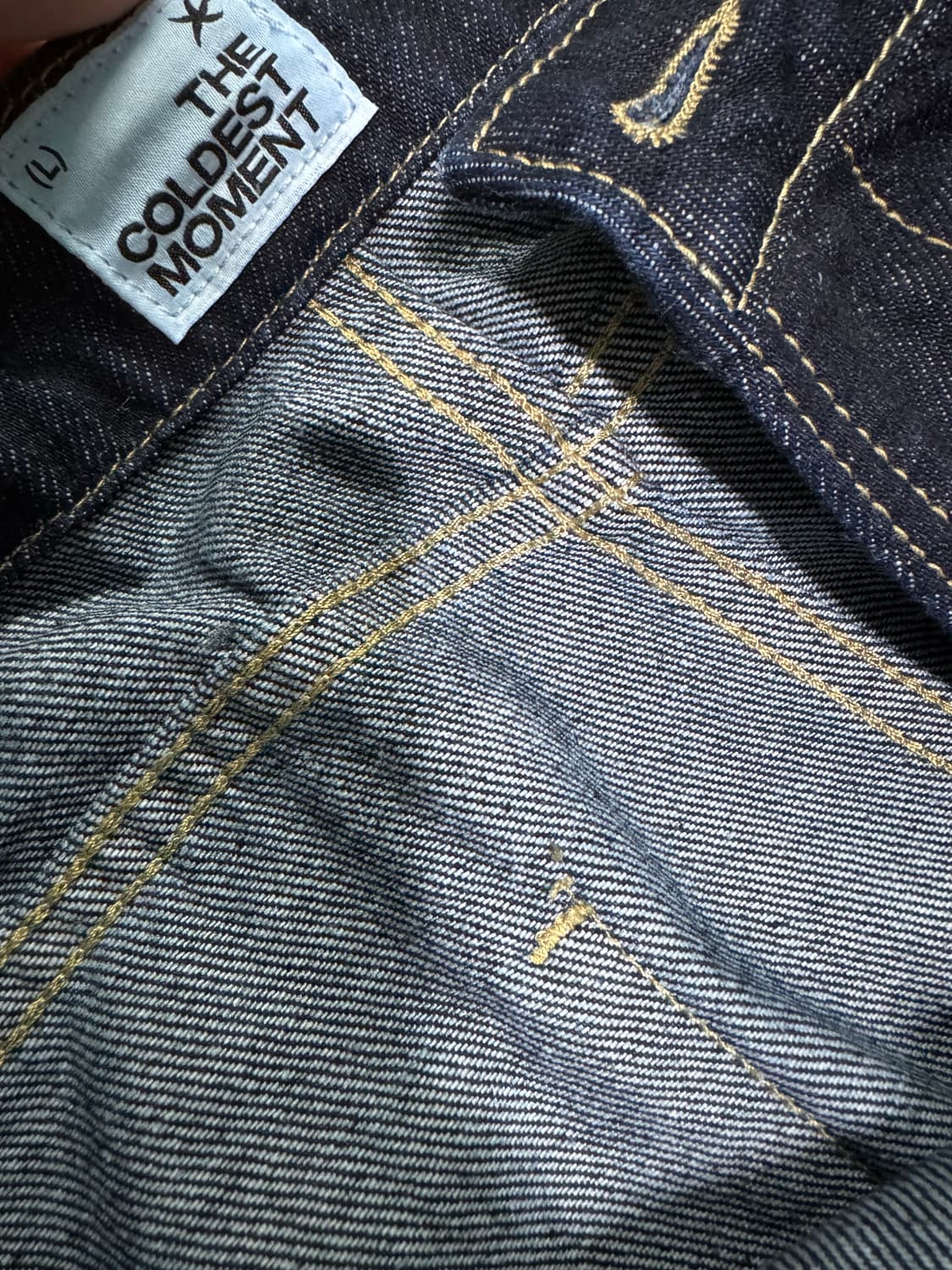 더콜디스트모먼트 TCM roll up denim pants (navy)  상품이미지3