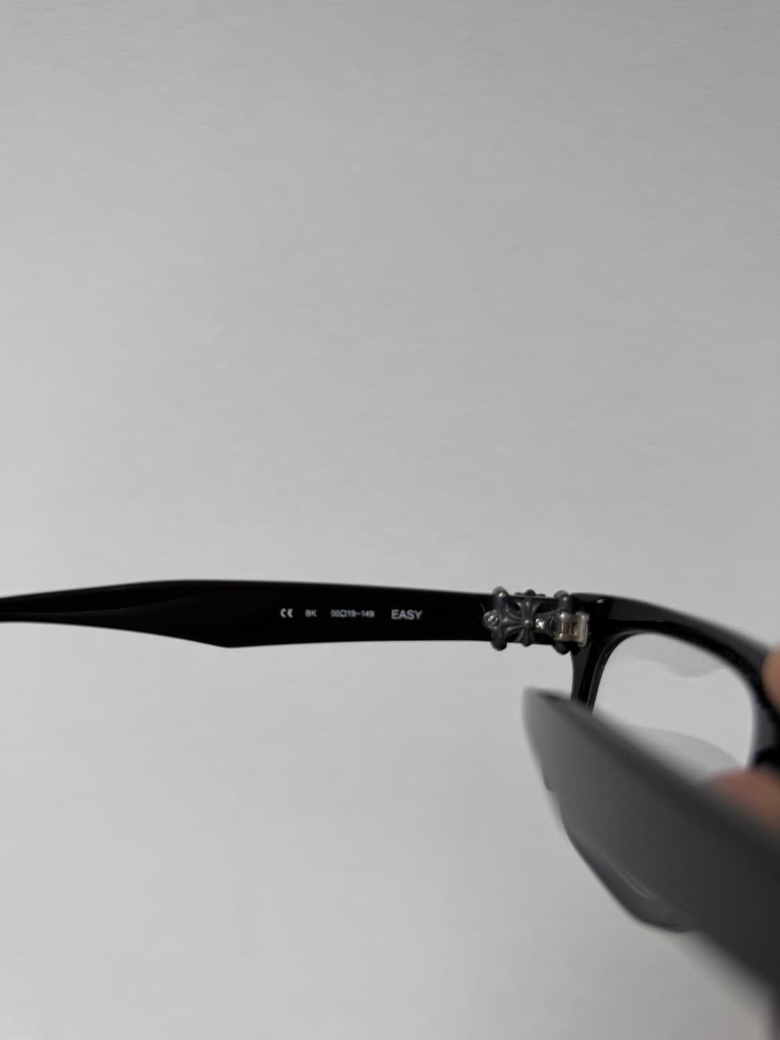 크롬하츠 뿔테 안경 easy 블랙 실버 새상품 (단종 레어) 상품이미지5