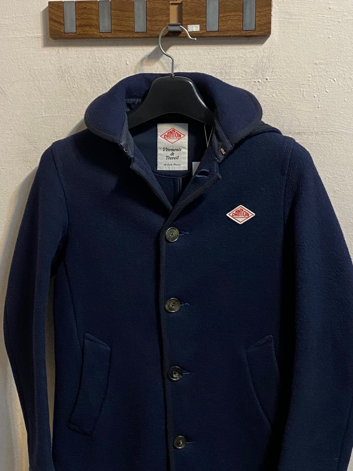 단톤 후드 울 코트 상품이미지2