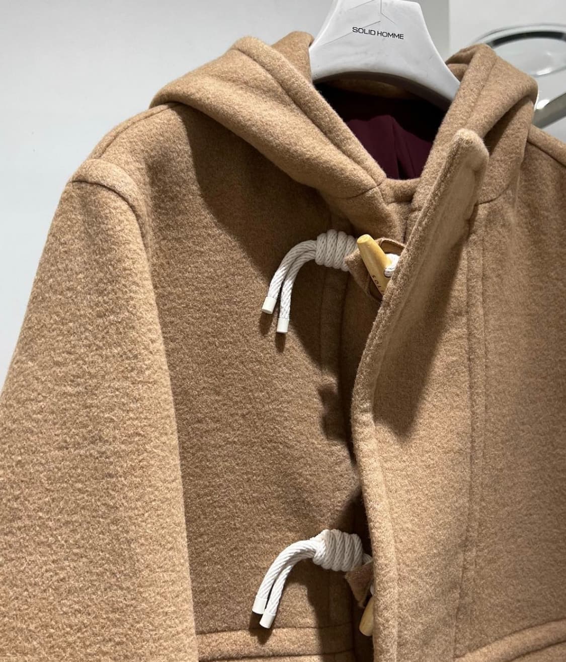 솔리드옴므 22FW 후드 숏 더플코트 46 사이즈 상품이미지2