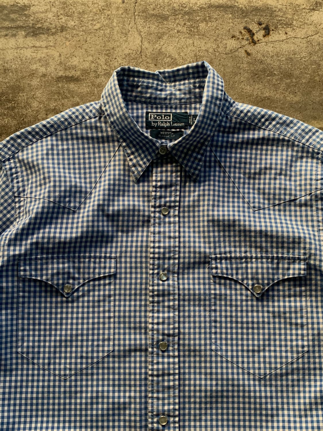 폴로 랄프로렌 깅엄체크 웨스턴 셔츠 상품이미지2
