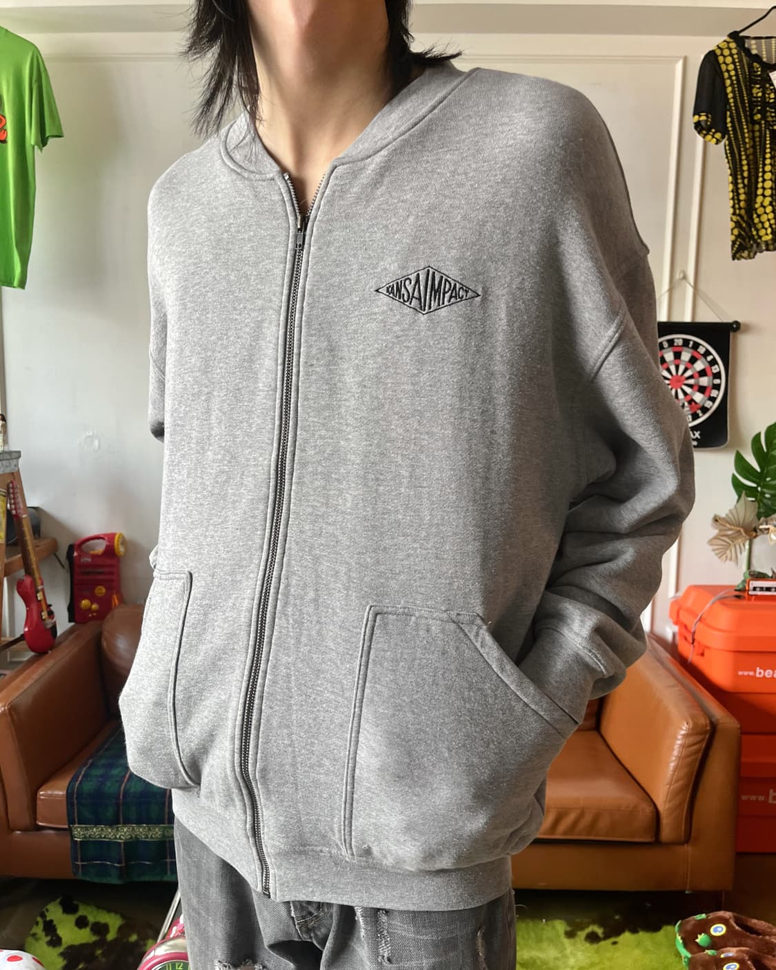 1980-90s KANSAI O2 Archive Sweat Bomber 상품이미지2