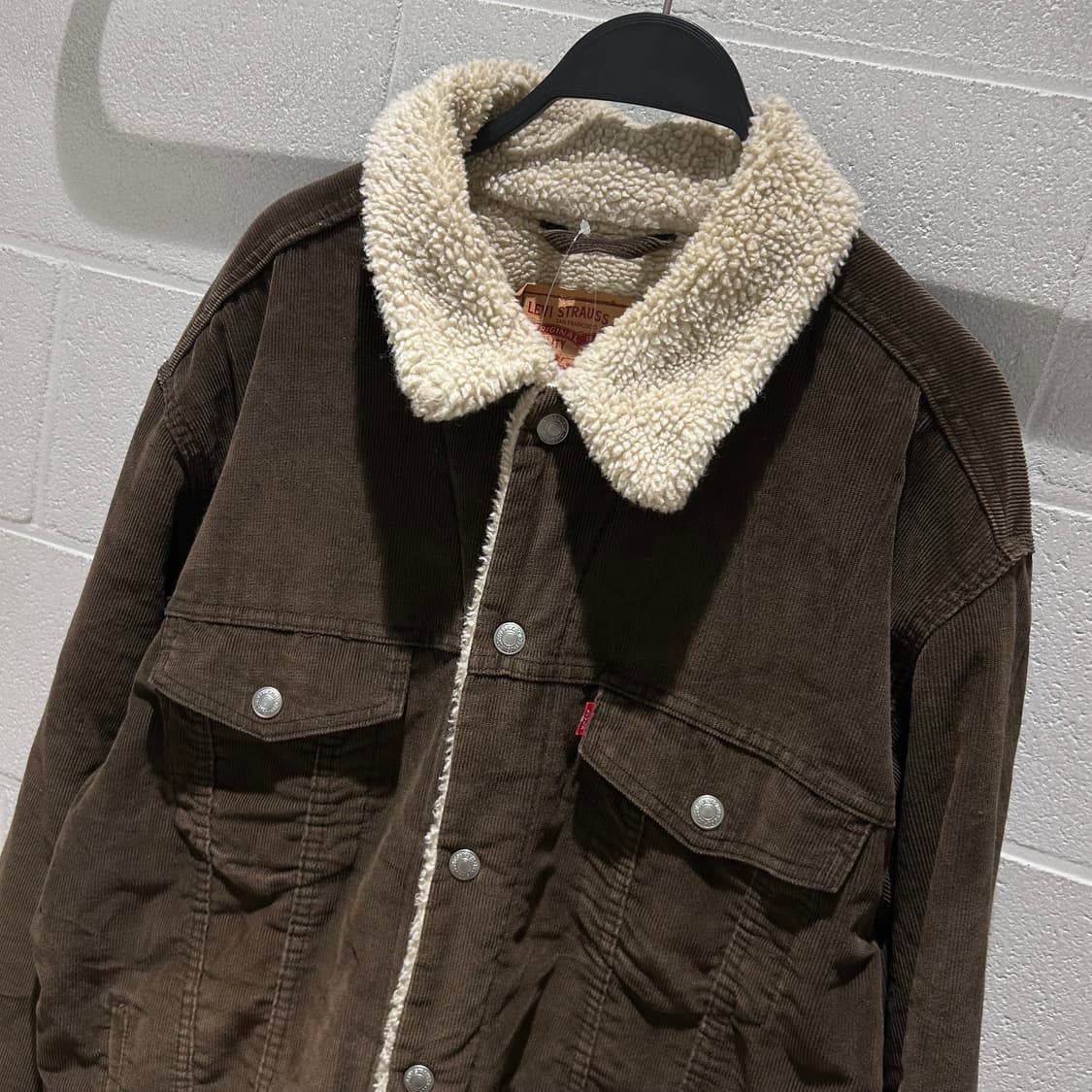 Levis Sherpa Brown Denim Jacket 상품이미지1