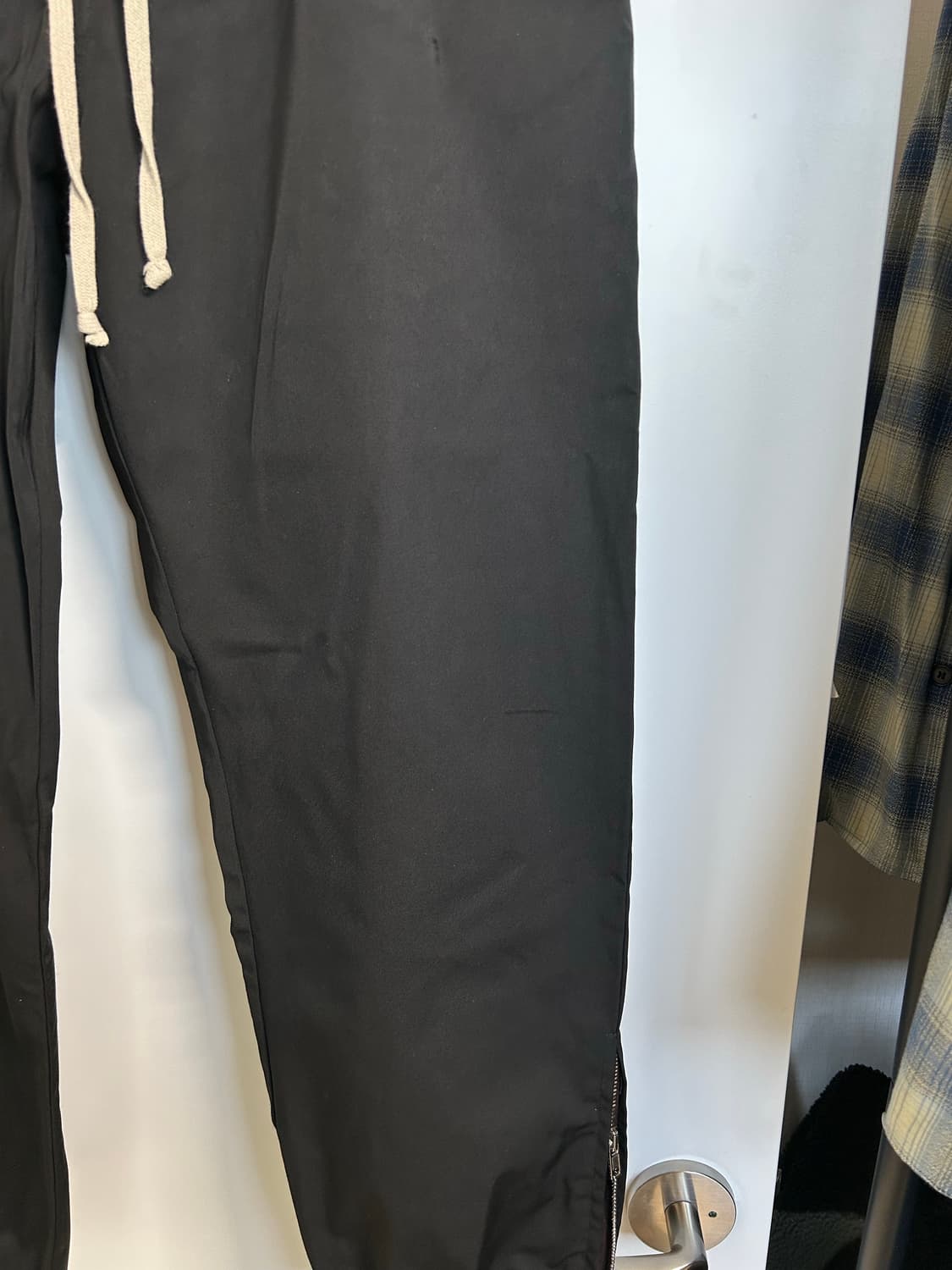 릭오웬스 드로스트링 트랙 조거 팬츠 블랙 상품이미지10