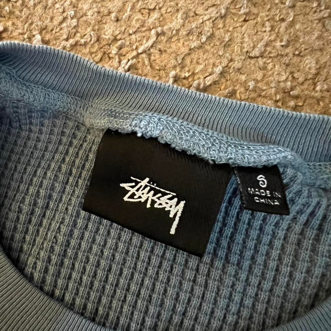 스투시 래글런 써멀 롱슬리브 크루 더스트 블루 상품이미지3