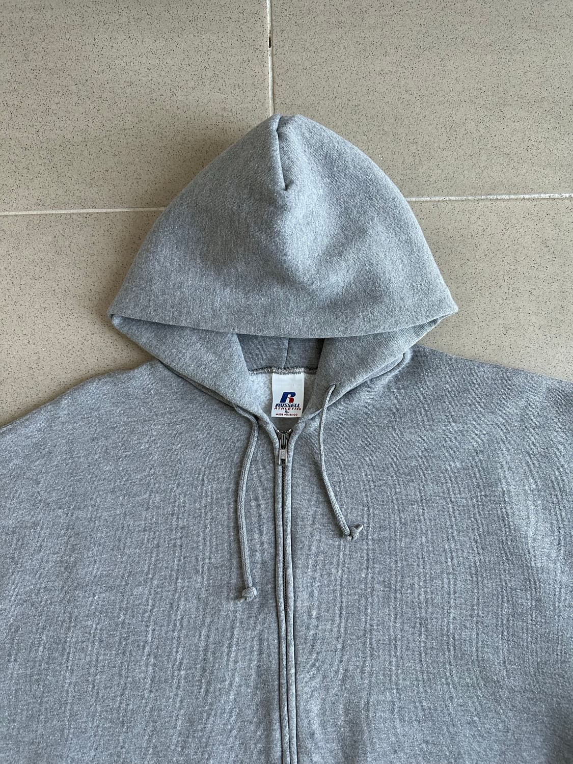 00s 빈티지 러셀 후드집업 그레이 XL 상품이미지4
