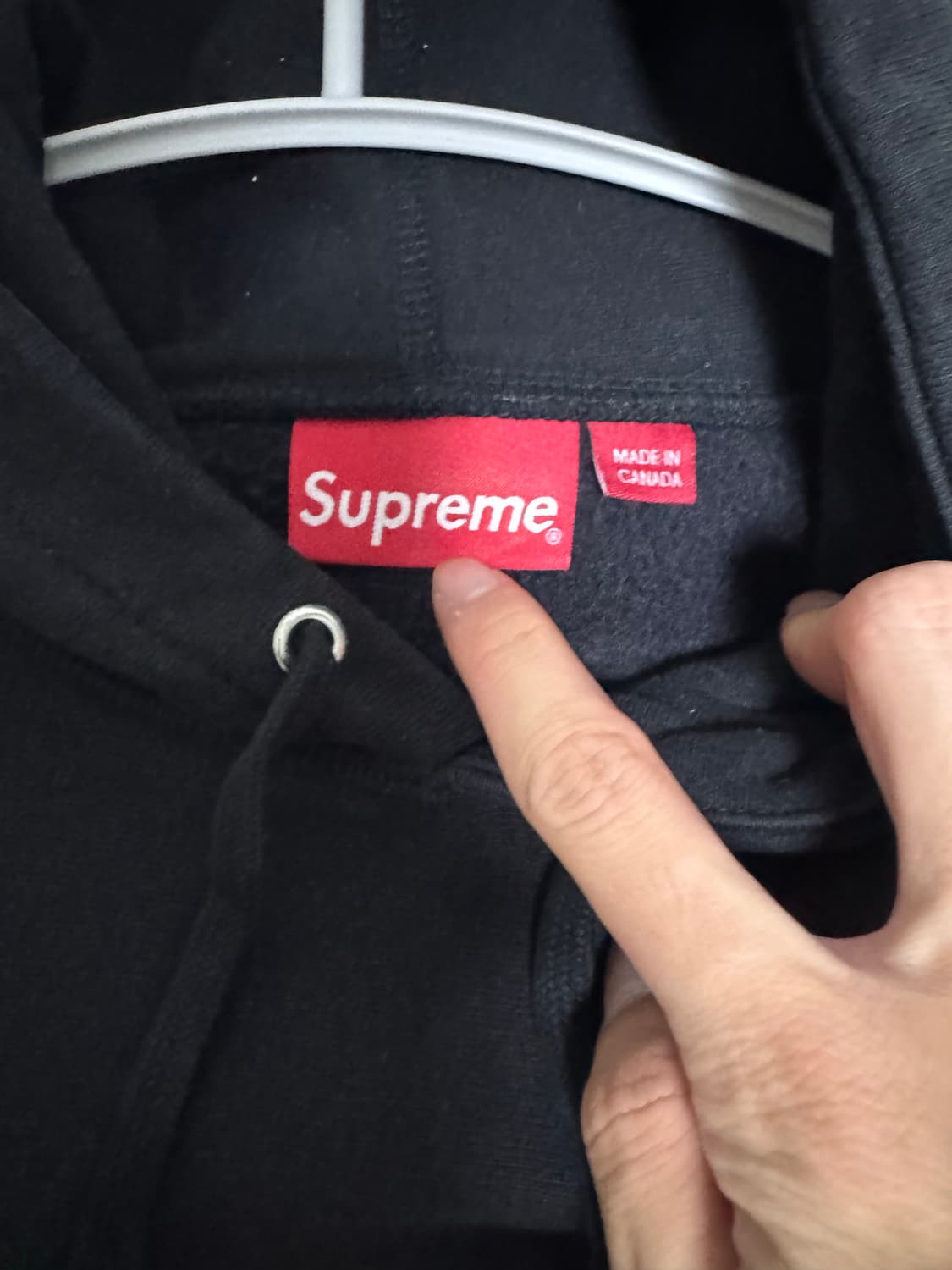 [L]슈프림 스크립트 후드 블랙 상품이미지2