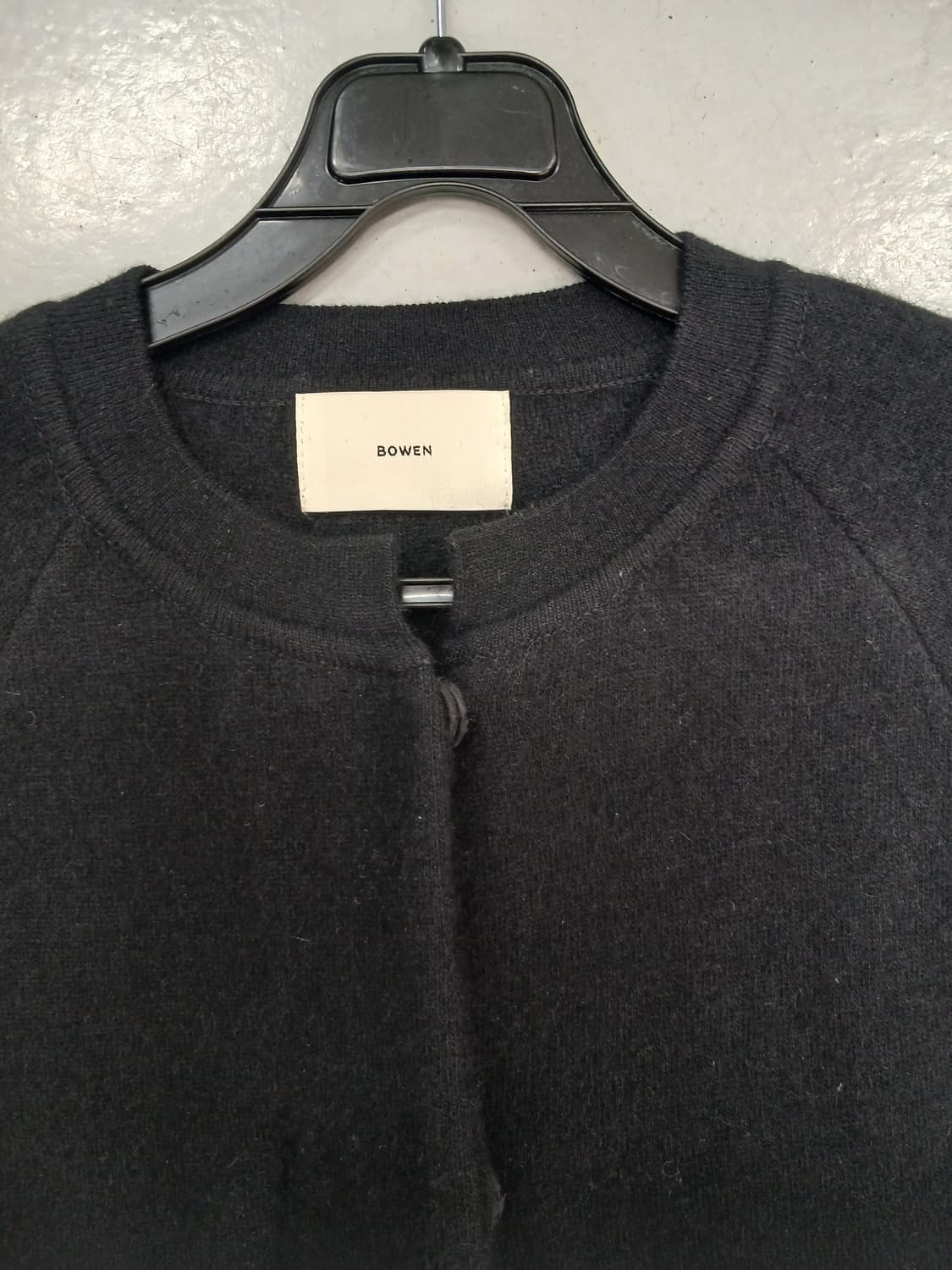 BOWEN 블랙 아우터 가디건 상품이미지5