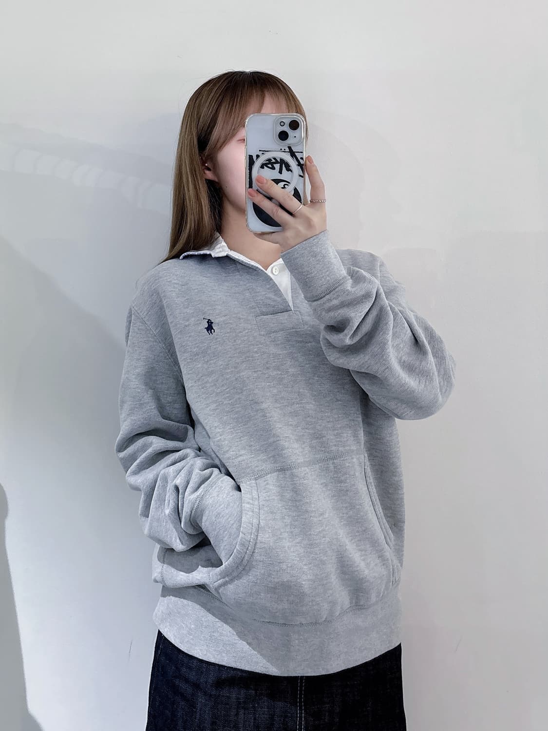 폴로랄프로렌 네이비포니 그레이 럭비티 상품이미지1