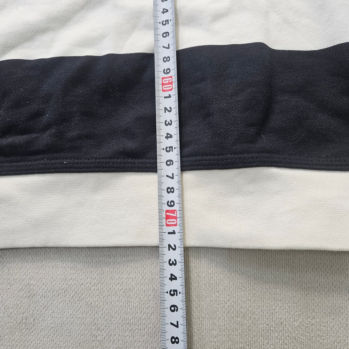 2XL 자라 빅핏 스트라이프 카라 긴팔티 0408Y 상품이미지7