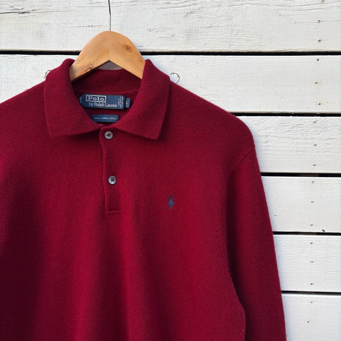 Polo 폴로 울 카라 니트 상품이미지3