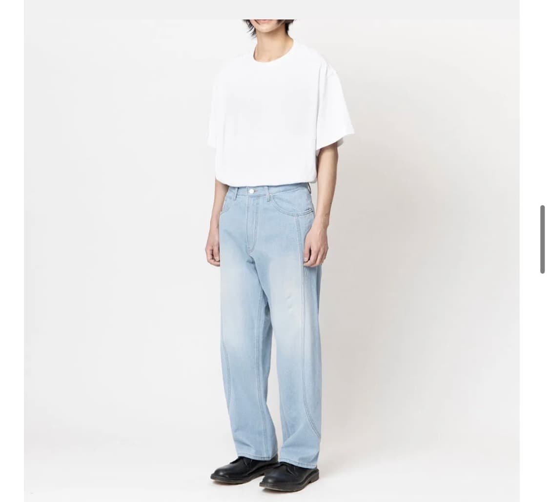 언어펙티드 TRACK DENIM (LIGHT BIUE)_S 사이즈 상품이미지2