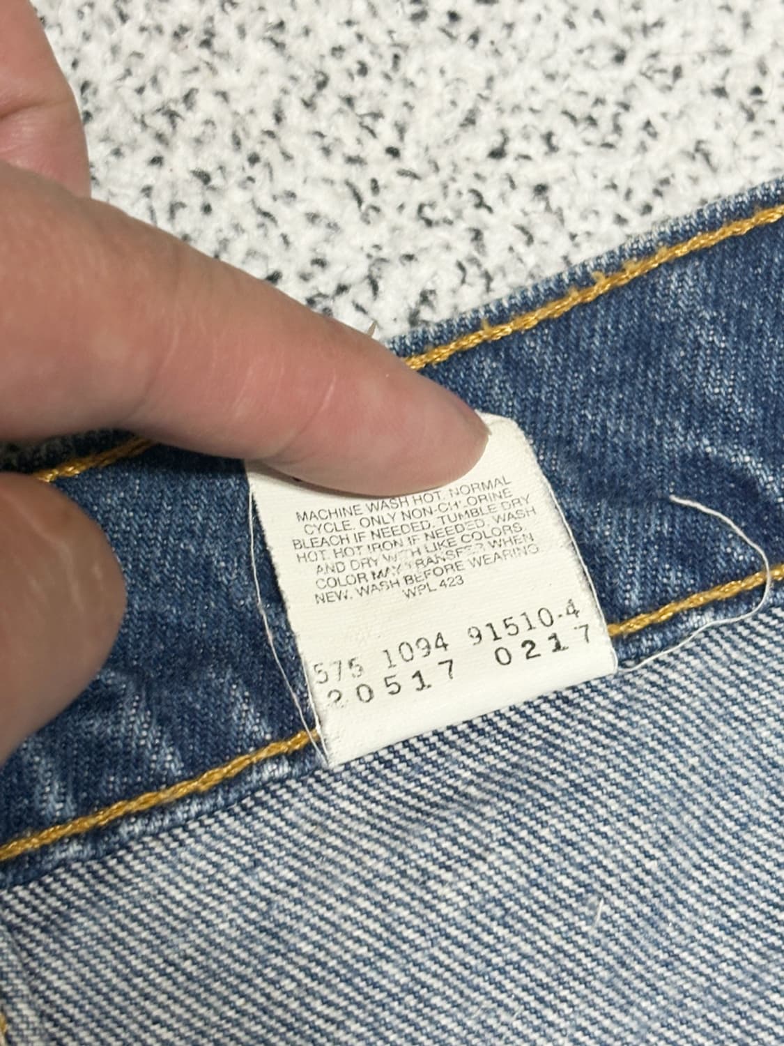 90s 빈티지 리바이스 517 오렌지탭 데님 (실34x30) 상품이미지6