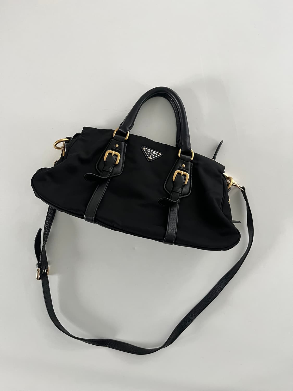 PRADA 프라다 포코노 블랙 레더 2way 백  상품이미지3