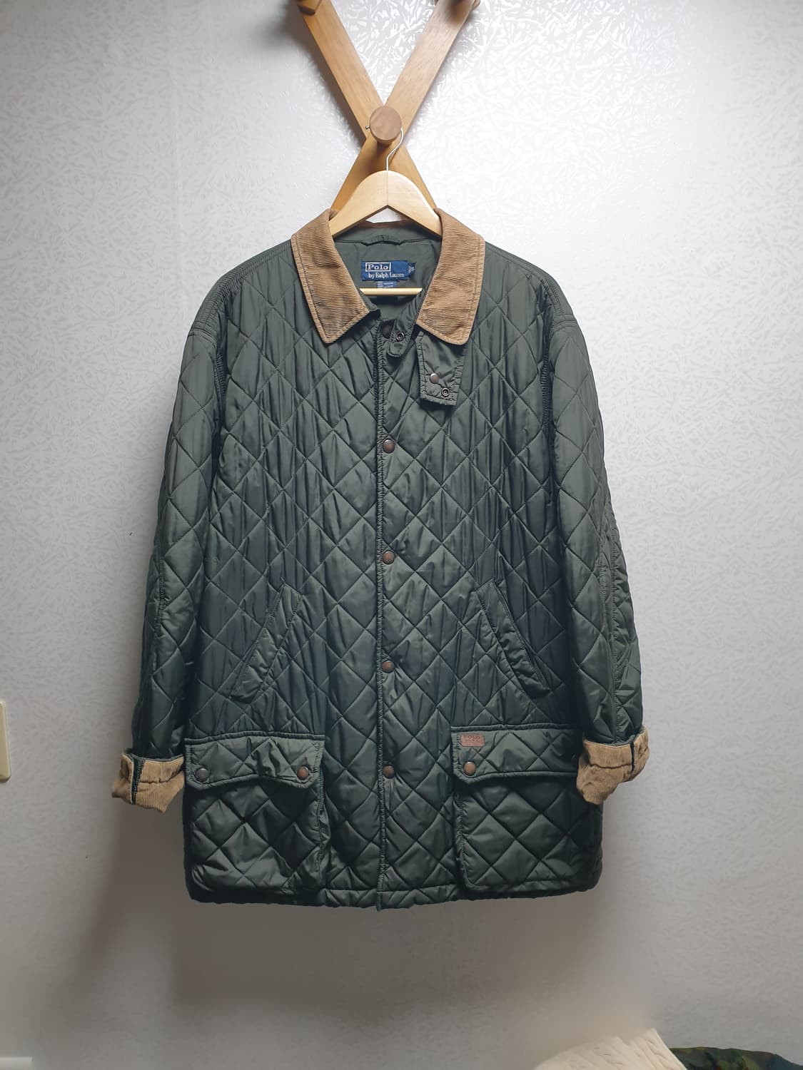 [xl/110] 폴로 랄프로렌 퀼팅 자켓 카키 상품이미지1