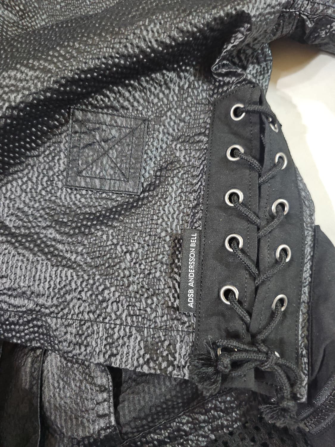 [s] 앤더슨벨 컨벡스 카라리스 크롭 재킷 자켓 바람막이 윈드러너 점퍼 상품이미지8