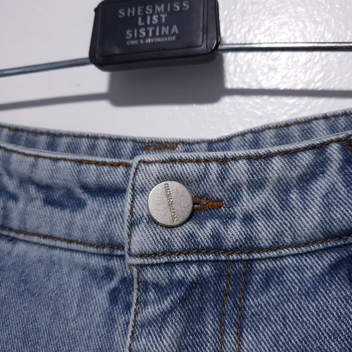 L) 낫포너드 엑스트라 와이드 볼룬 데님 팬츠 연청 상품이미지5