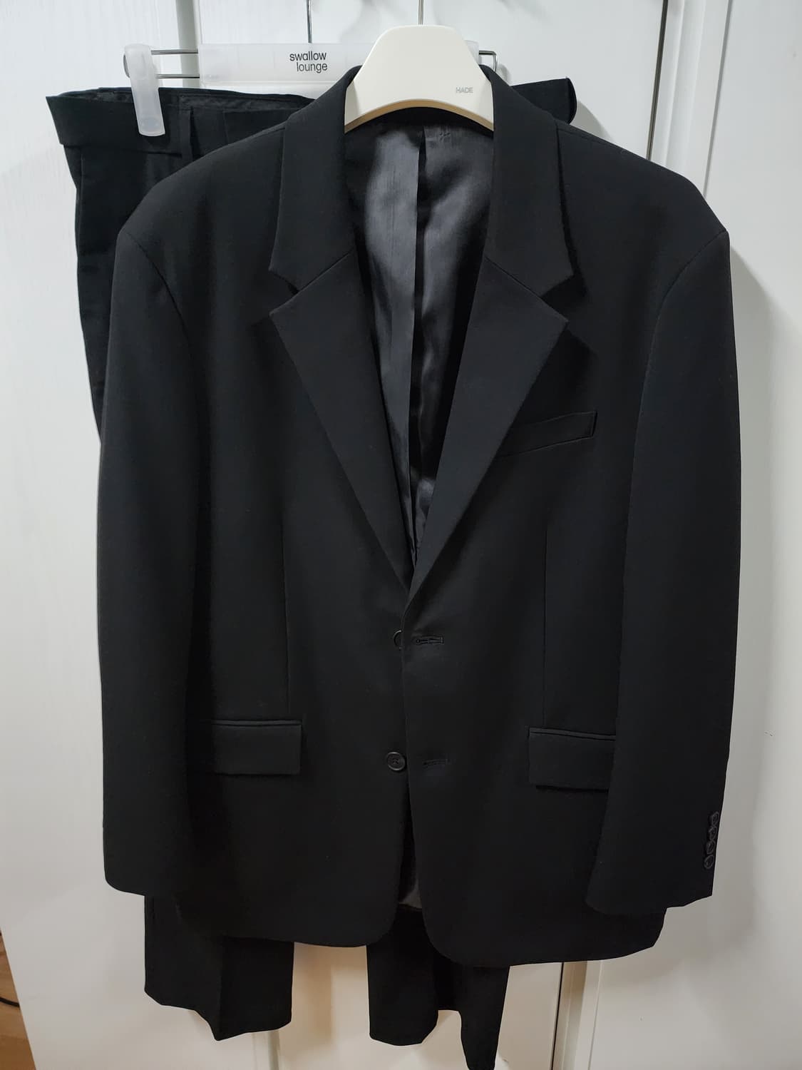 무신사 스탠다드 오버사이즈 블레이저/와이드 슬랙스 셋업 블랙 2XL/34 상품이미지1