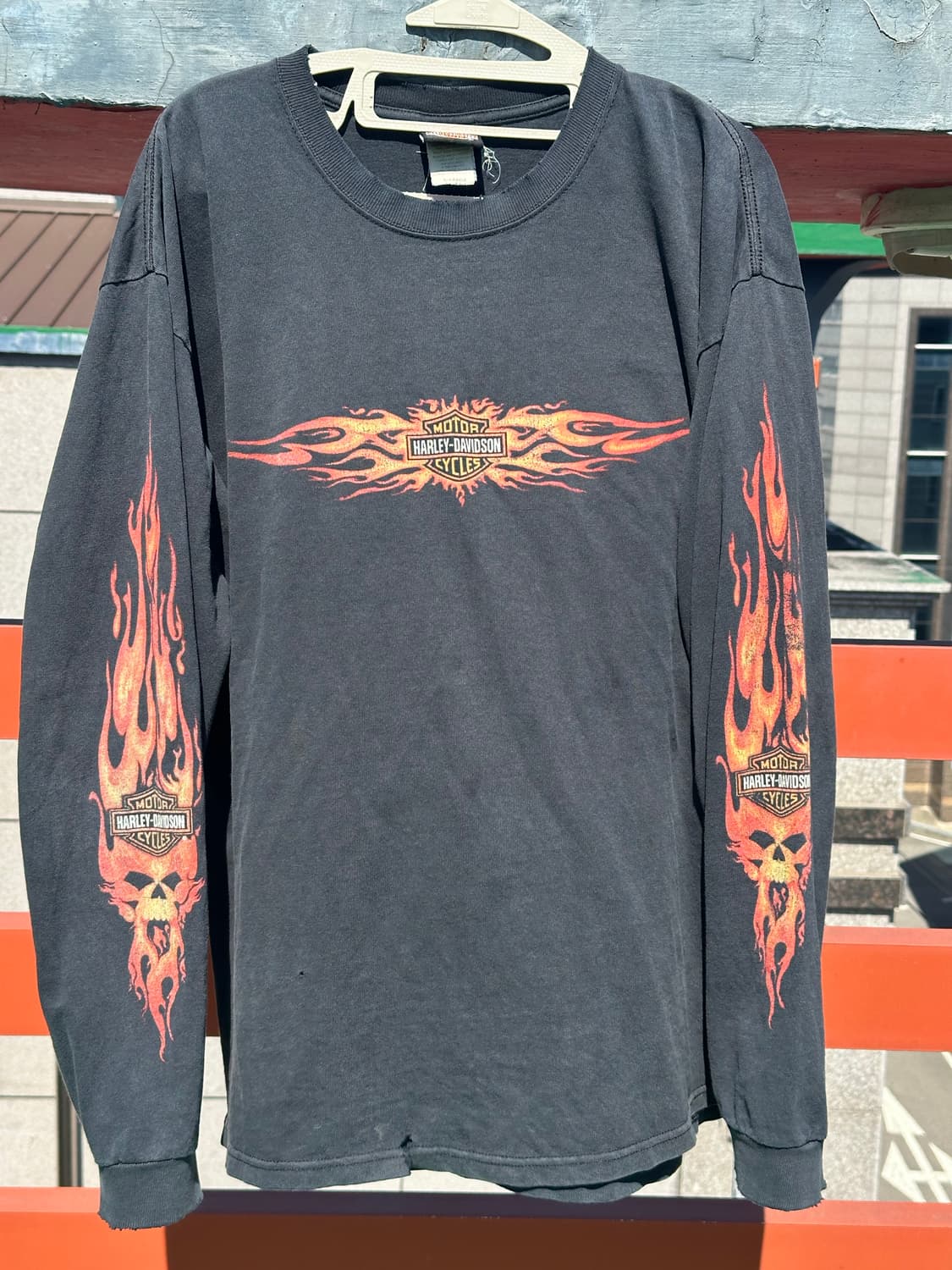 빈티지 할리데이비슨 플레임 롱슬리브 상품이미지2