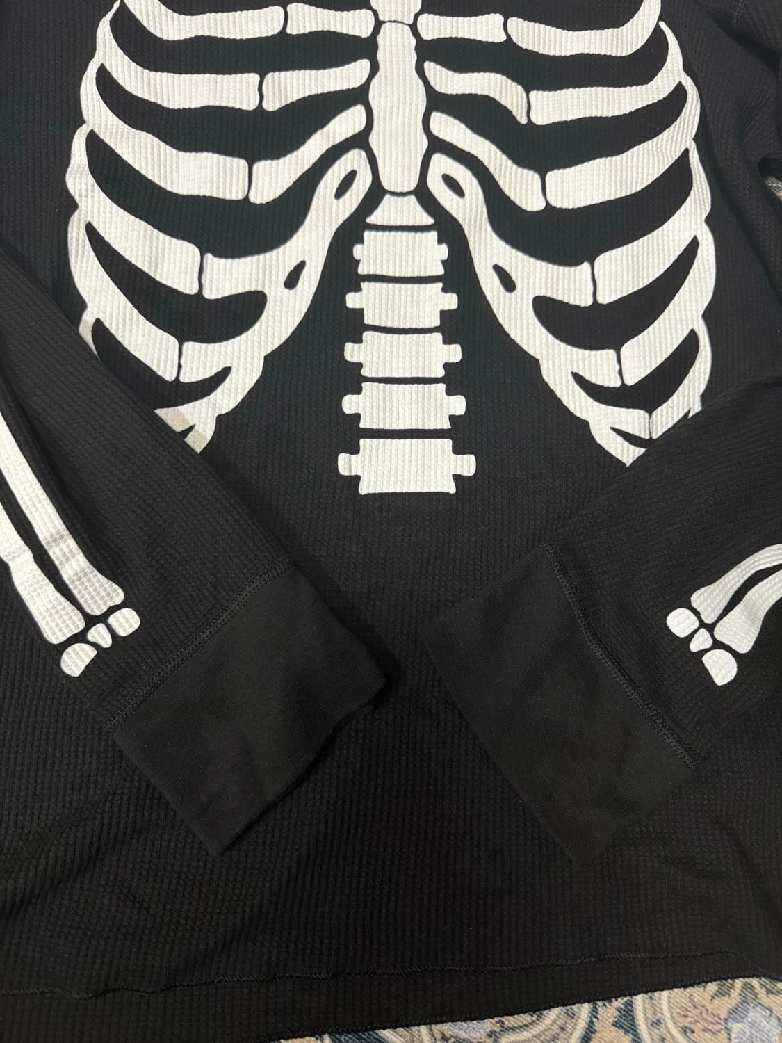 슈프림 헤인즈 본즈 써멀 크루 블랙 상품이미지4