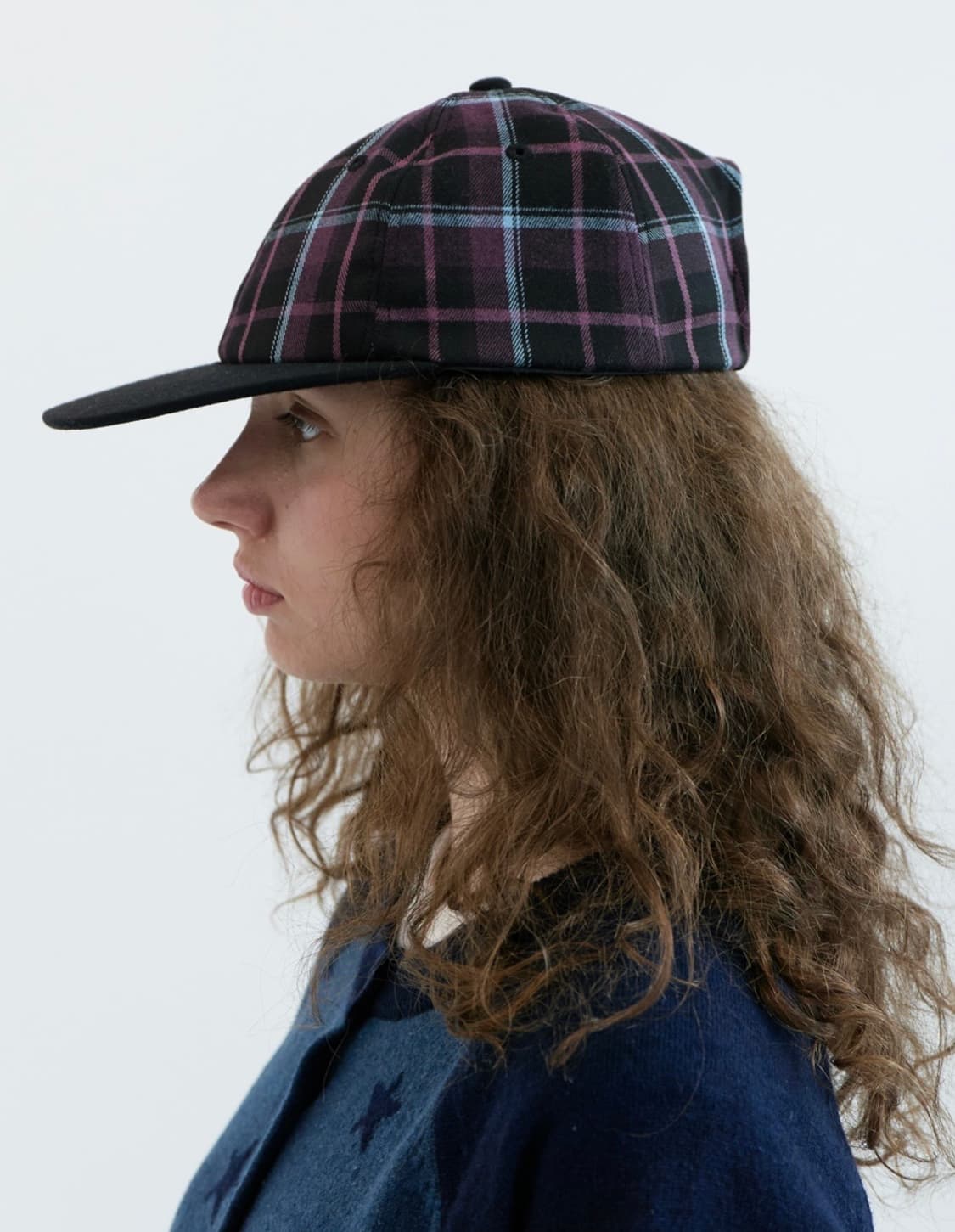 엔조블루스 클래식 체크 투톤 캡 모자 상품이미지2